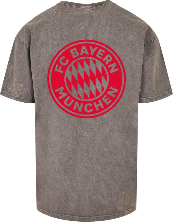 Actual product image FC Bayern München Mia San Mia Red Acid Washed Heavy Oversize Tee - 111611 (4XL)