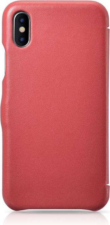 Immagine prodotto iCarer iPhone X/XS - Custodia Flip Serie Lusso Rosso RIX02 (Apple iPhone X)