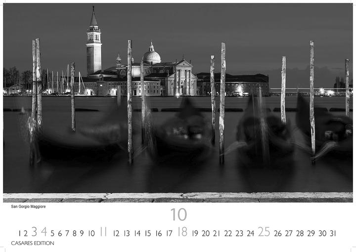 Produktbild Venedig schw./weiss 2026 L 42x55 cm (Deutsch)