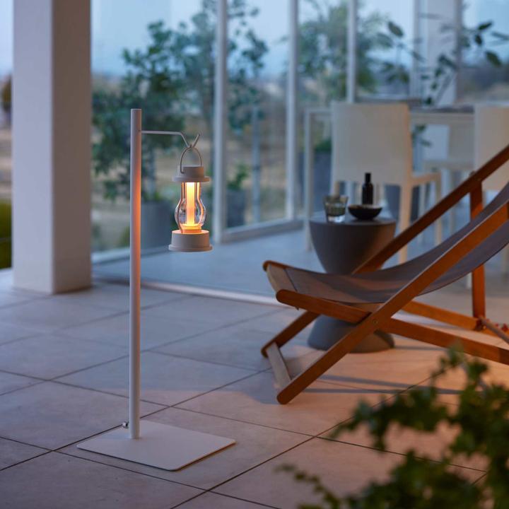 Actual product image Yamazaki TOWER height-adjustable lantern stand