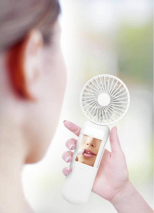 Produktbild Basetech Mini-Handventilator mit Spiegel