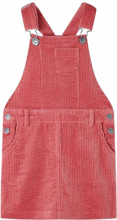 Immagine prodotto VidaXL Abito salopette per bambini in velluto a coste rosa 116,Materiale: 100 (116)