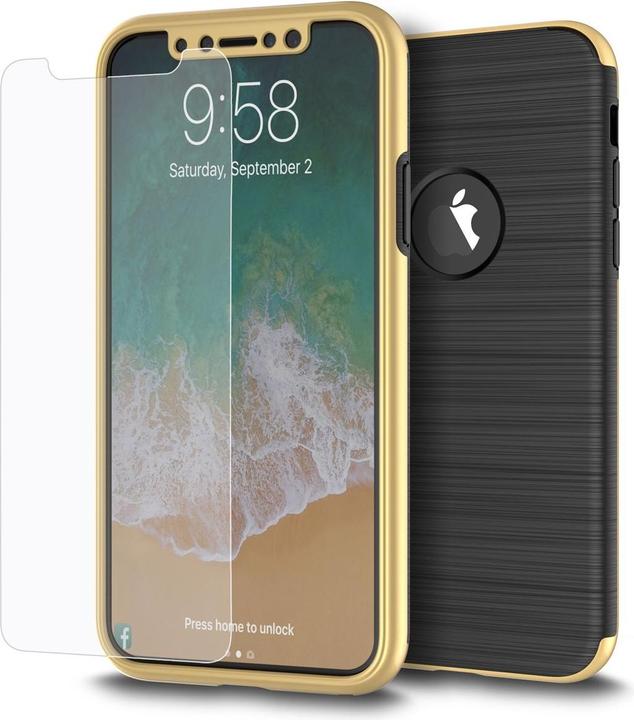 Produktbild König Design Handyhülle für Samsung Galaxy S8 Plus Schutzcase Backcover Bumper Etuis Gold (Samsung Galaxy S8+)