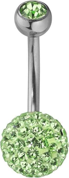 Bijouteria Bauchpiercing (Edelstahl, Kristall)