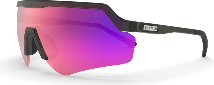 Actual product image BLANKSTER Sunglasses - Moss Green (Moss green mat, Red)
