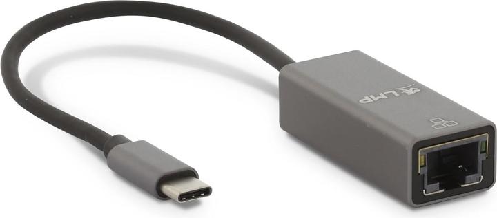Image du produit LMP Adaptateur USB-C vers Gigabit Ethernet, gris (USB-C, RJ45 (1x))