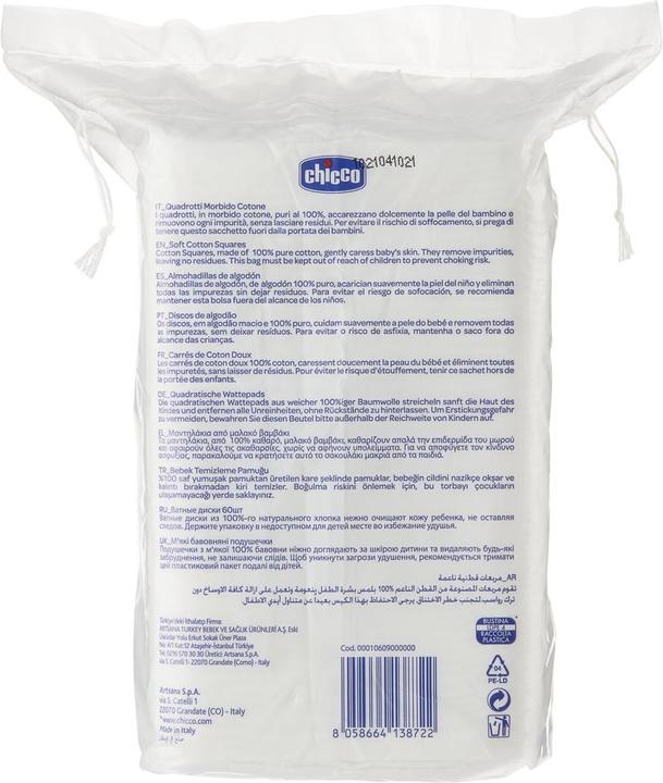 Produktbild Chicco Wattepads (Monatsbox, 60 Stück)