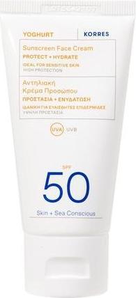 Actual product image Korres Yoghurt Sunscreen Face Cream SPF 50 (Suntan cream, SPF 50, 50 ml)