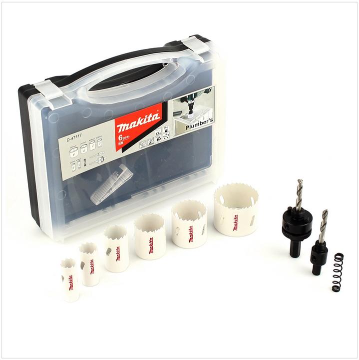 Produktbild Makita Lochsägenset Sanitär 6tlg (19, 22, 29, 38, 44, 57 mm)