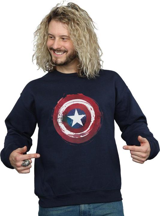 Produktbild Captain America Splatter Shield Sweatshirt (4XL)