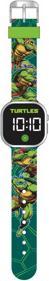 Actual product image Accutime LED clock Teenage Mutant Ninja Turtles