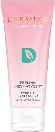 Actual product image Dermika Clean & More Enzymatic Peeling Sensitive Complexion Chicory & Keratoline 75Ml (Exfoliation, 75 ml)