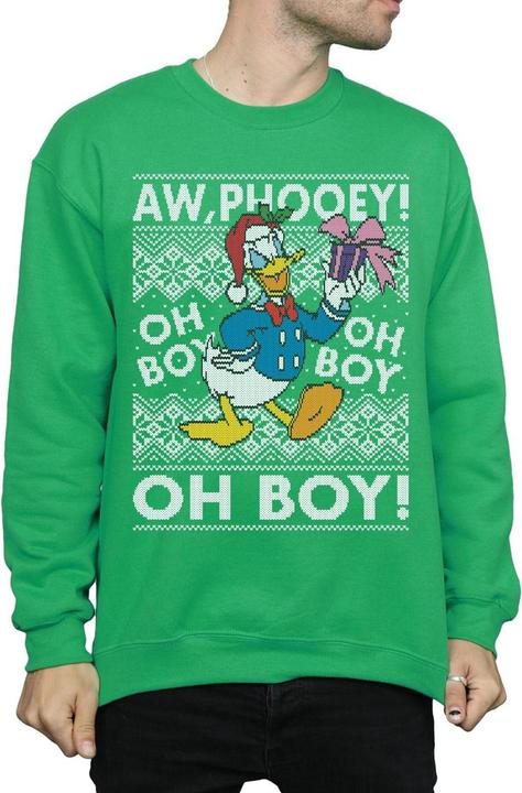 Immagine prodotto Disney Donald Duck Christmas Fair Isle Felpa Uomo (M)