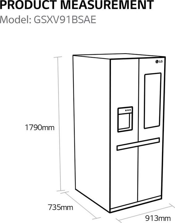 Actual product image LG GSXV91BSAE (635 l)
