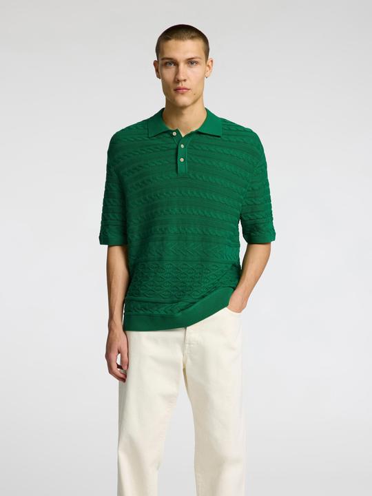 Immagine prodotto Selected Homme Kurzärmeliges Polohemd aus Strick (M)