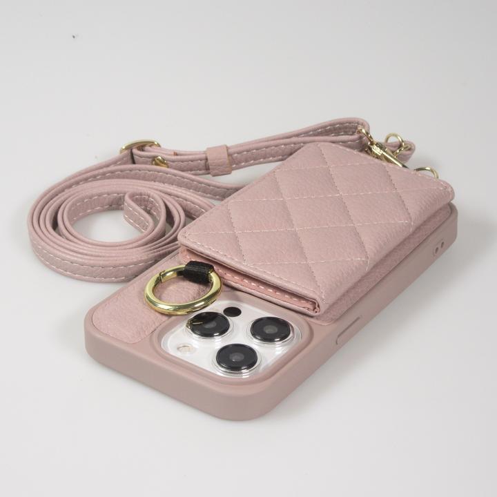 Image du produit PhoneLook Coque Cuir matelassé avec miroir et compartiment carte inclus grande lanière amovible (Apple iPhone 15 Pro Max)