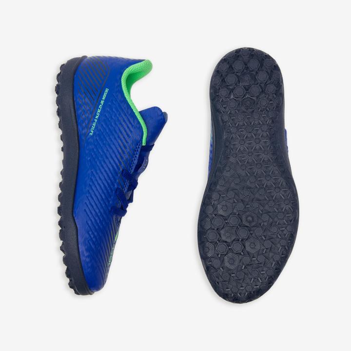 Image du produit Kipsta Chaussures de football à crampons pour enfants avec fermeture velcro - 160 Easy Turf bleu (29)