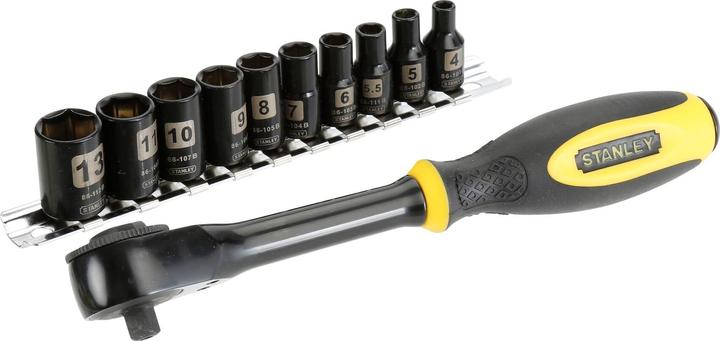 Produktbild Stanley Rotator Umschaltknarre (13 mm, 5 mm, 11 mm, 8 mm, 6 mm, 9 mm, 7 mm, 5.5 mm, 4 mm, 10 mm)