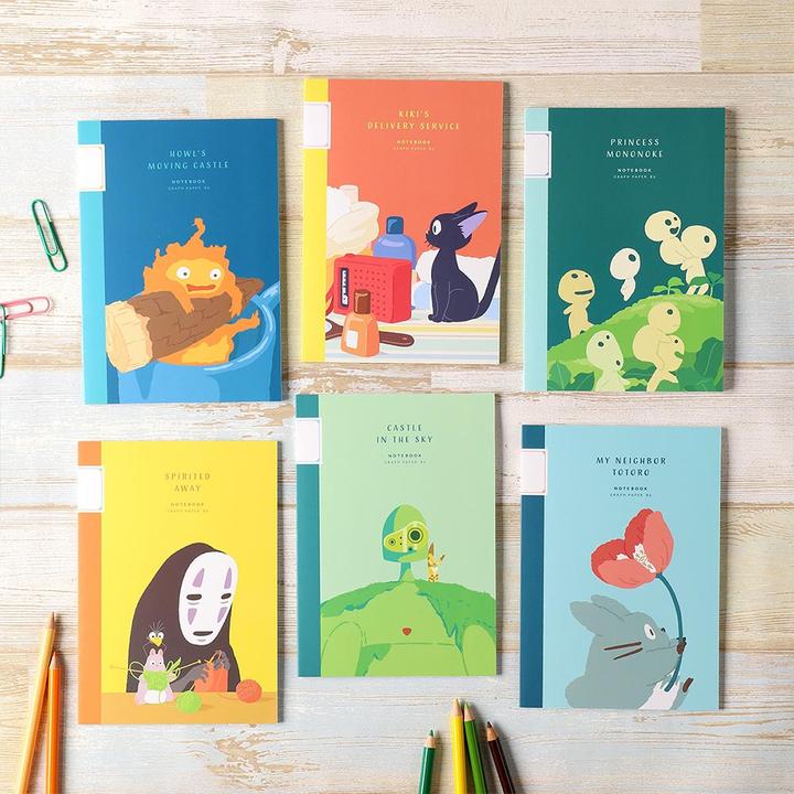 Produktbild Prinzessin Mononoke B6 Notizbuch Kodama Grafik (B6, Kariert)
