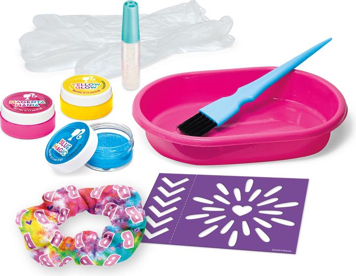 Actual product image Barbie Hair Designer set Rainbow Tie-Dye