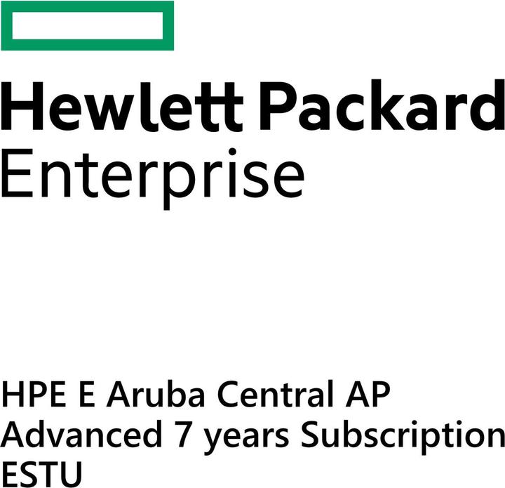 HPE E Aruba Central AP, avanzato, 7 anni, abbonamento, E-STU (1 Dispositivi)