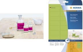 Produktbild HERMA Neon Etiketten A4