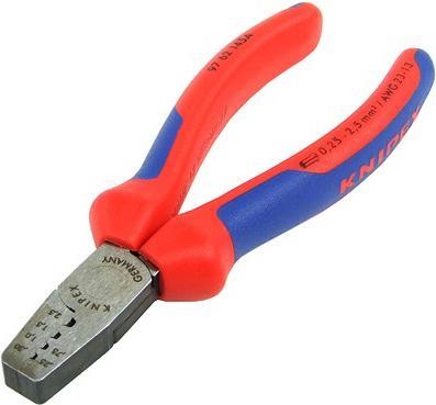 Actual product image Knipex Crimping Pliers for wire ferrules (145 mm)