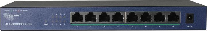 Produktbild Allnet Switch unmanaged 8 Port 2.5GBit - 8x LAN - Lüfterlos - "ALL-SG8008-2.5G" (8 Ports)