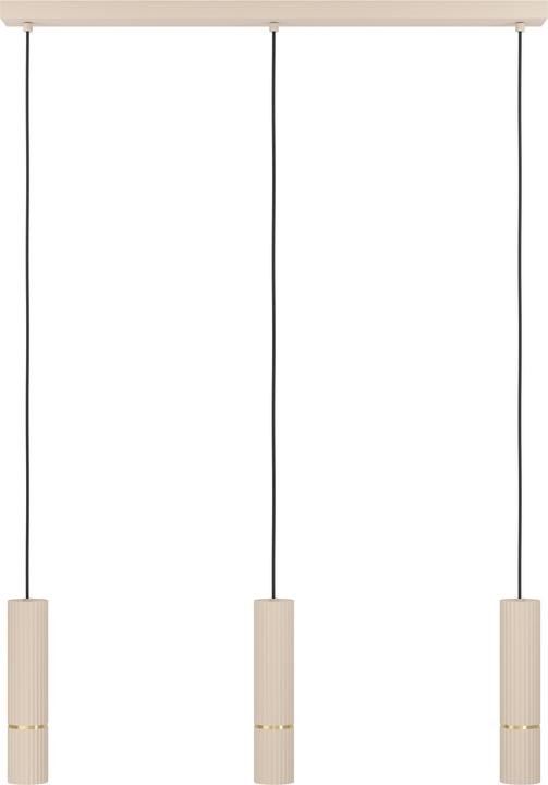 Immagine prodotto EGLO Lampada a sospensione LED Caminia color sabbia 3flg 15W 3000K (GU10, 1035 lm)