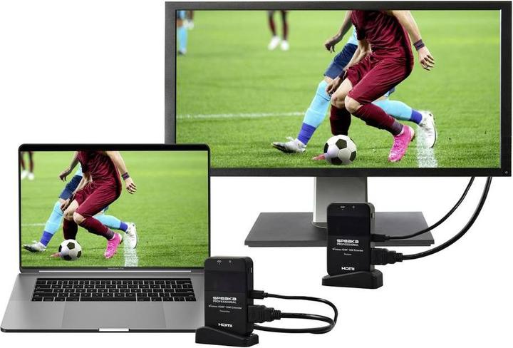 Actual product image SpeaKa Professional SP-HDE-320 HDMI-Funkübertragung (Set) 148.5 MHz 1920 x 1080 (50 m)