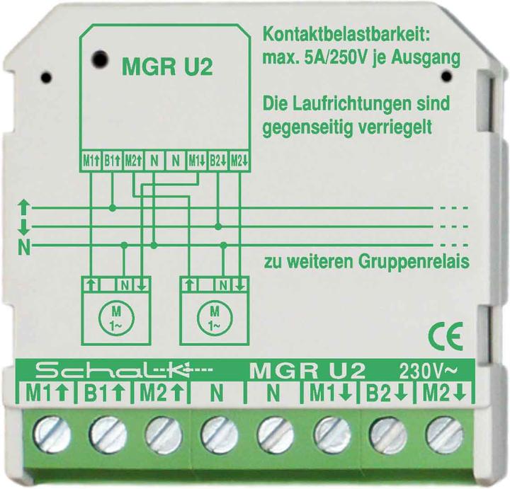 Actual product image Schalk SCHAL MGR U2 Motor group relay 230VAC 2 CO contact 5A