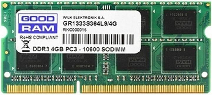 Produktbild Goodram GR1600S3V64L11S (1 x 4GB, 1600 MHz, DDR3-RAM, SO-DIMM)
