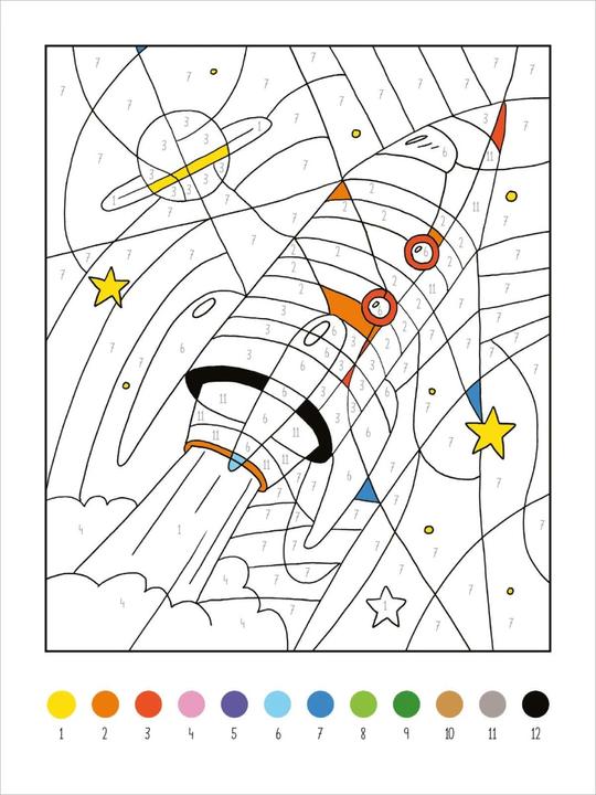 Actual product image My Big Colour-by-Number Book - Vehicles