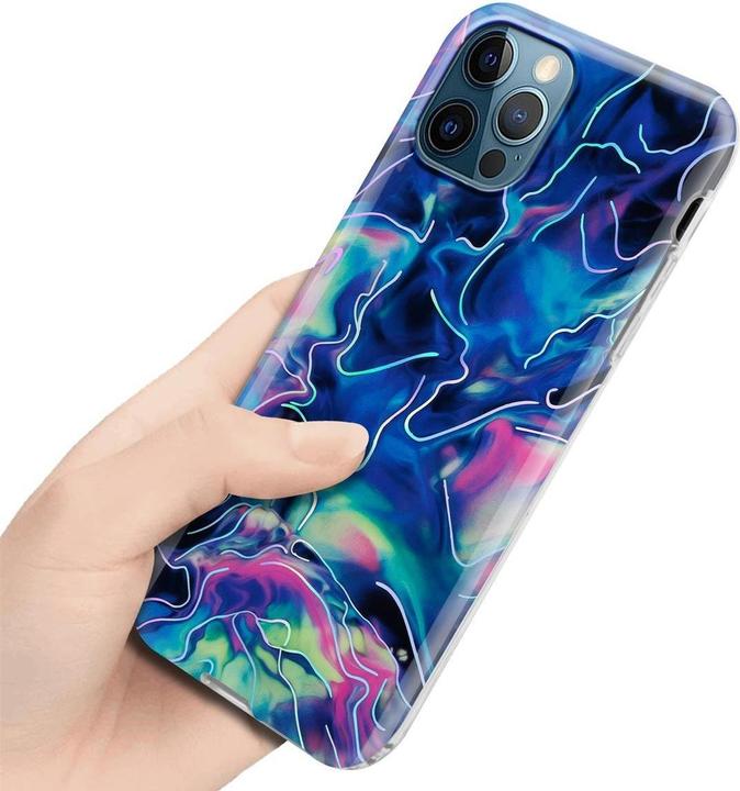 Image du produit Cadorabo Couverture IMD TPU Marbre coloré (Apple iPhone 12 Pro Max)