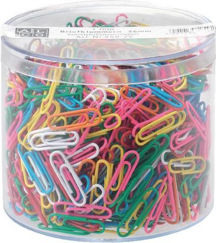 Image du produit Wedo Trombones, plastifiés, 27 mm couleurs assorties, en métal (1 x)