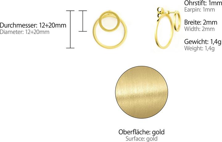 Produktbild Heideman Circle Ewiger Kreis silberfarbend glanzmatt (100% Edelstahl)
