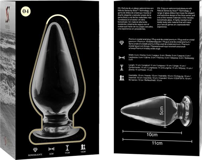 Image du produit Ibiza Nebula Series By ™ - Modèle 4 Plug Anal Verre Borosilicate 11 X 5 cm Clair