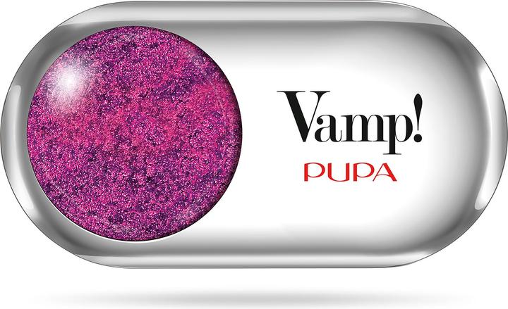 Actual product image Pupa Milano Highly pigmented eyeshadows Vamp! (Compact Eyeshadow) 1.5 g - Shade: 100 Pure Silver - (100 Pure Silver - Irreverent Fuchsia)