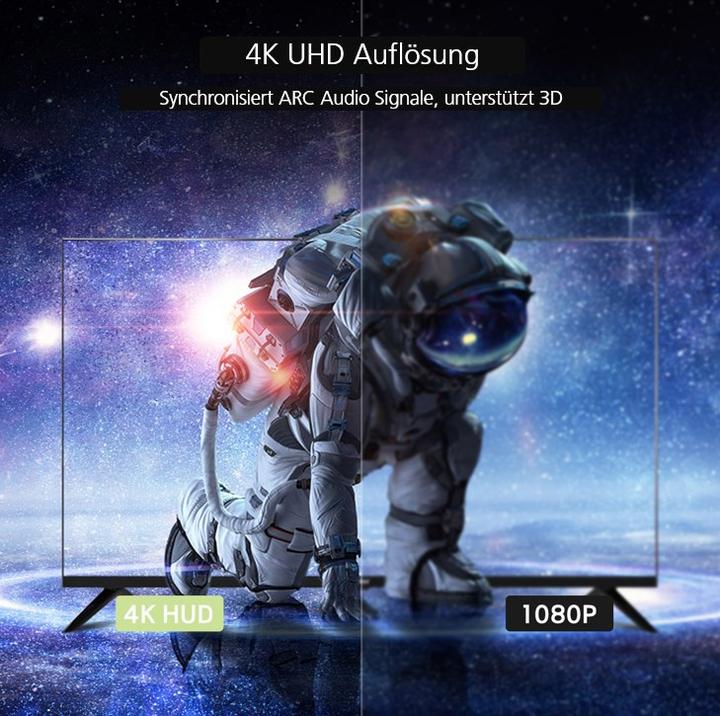 Produktbild Helos Video/Audio-Splitter - USB-C männlich zu HDMI weiblich (USB Typ-C, 10 cm)