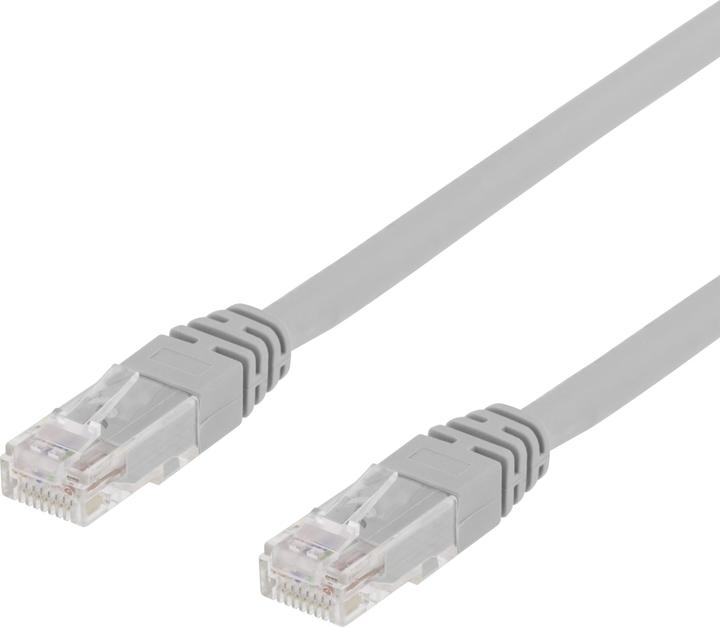 Actual product image Deltaco TP-67 - 7 m - Cat6 - Grey (U/UTP, CAT6, 7 m)