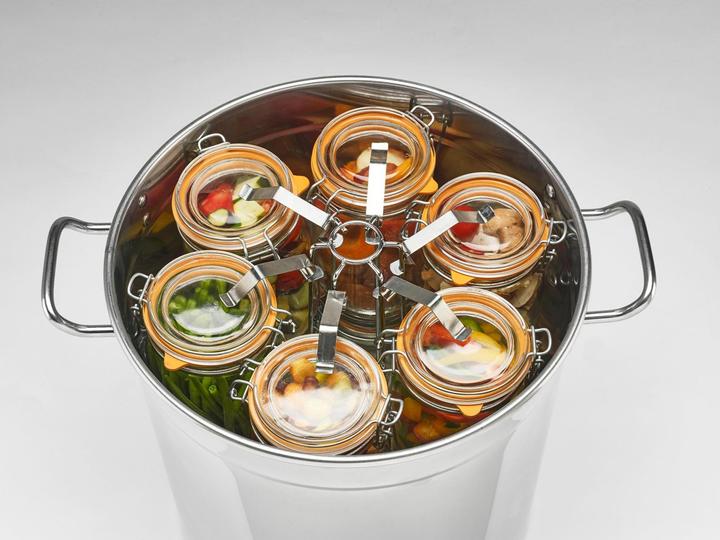 Produktbild Guillouard Edelstahl Sterilisator 6 Gläser von 1 l Kochtopf von 24 l