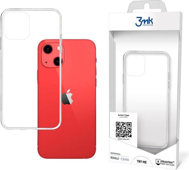 Immagine prodotto 3MK Custodia AC per iPhone 13 completamente sicura e trasparente (Apple iPhone 13, Apple iPhone 14, Apple iPhone 15)