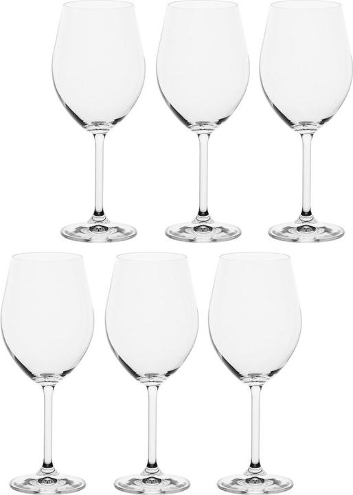 Produktbild La Porcellana Bianca Set mit 6 Novello Rotweingläsern - Transparent 425 ml (42.50 cl, 6 Gläser, Rotweingläser)
