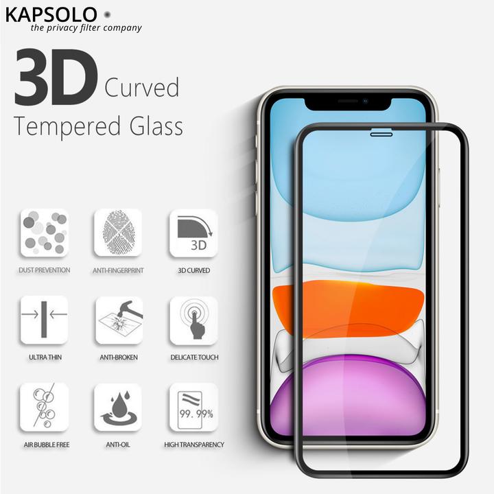 Actual product image Kapsolo Tempered GLASS Sreen Protect. KAP30415 Apple iPhone 13 mini (1 Piece, Apple iPhone 13 mini)