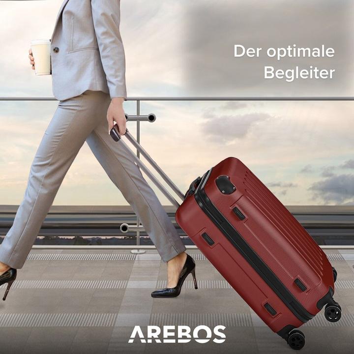 Actual product image Arebos Suitcase (94 l, Hand luggage (up to 50 litres), M (50 - 90l), L (90 - 115l), XL (from 140l))
