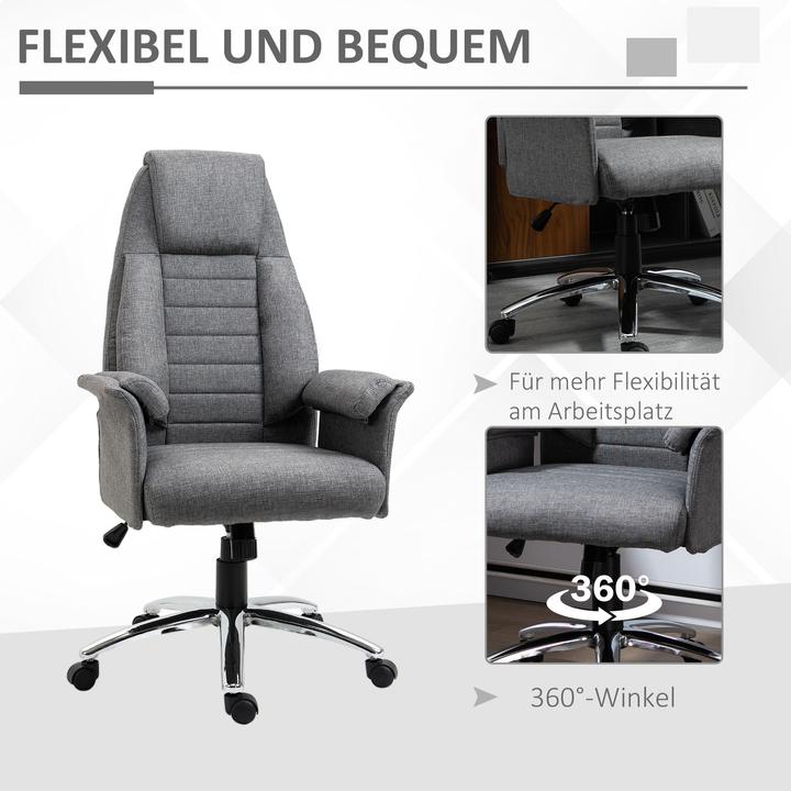 Image du produit Homcom Chaise pivotante