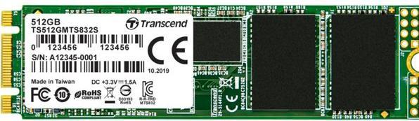 Immagine prodotto Transcend SSD interno M.2 SATA 2280 832S (512 GB, M.2 2280)