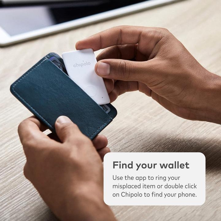 Actual product image Chipolo Brieftaschenfinder Bluetooth Tracker mit App-Unterstützung (iOS, Android)