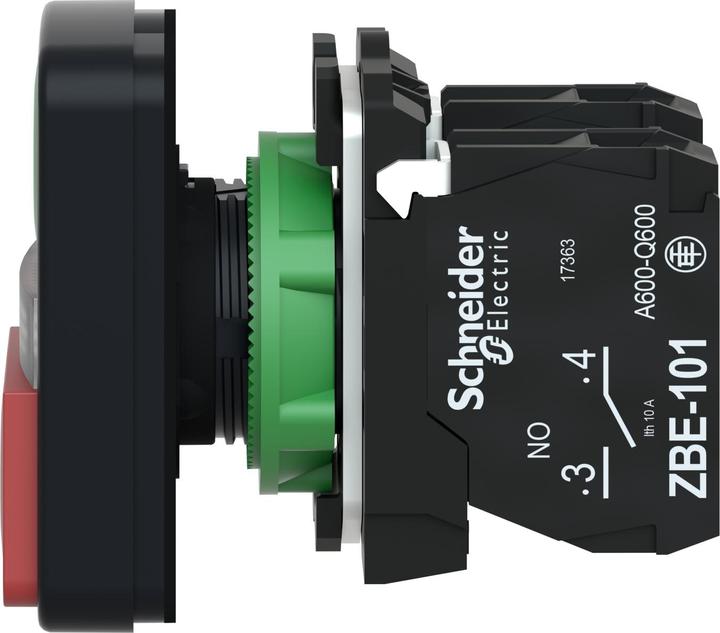 Produktbild Schneider Electric Ill Pushbutton Dbl Green I Red O 1NO/1NC