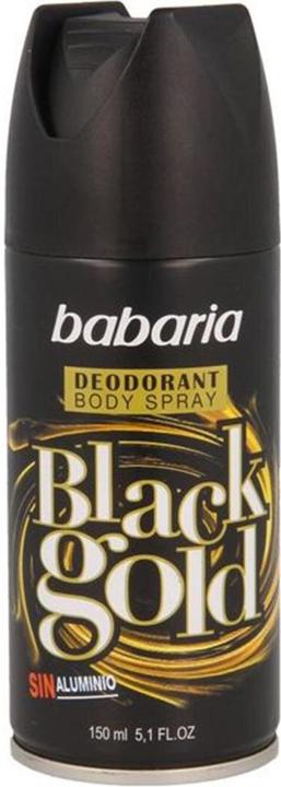 Actual product image Babaria Black Gold Body Spray for Men (Spray, 150 ml)